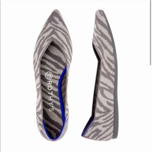 Rothy's The Point Zebra Print